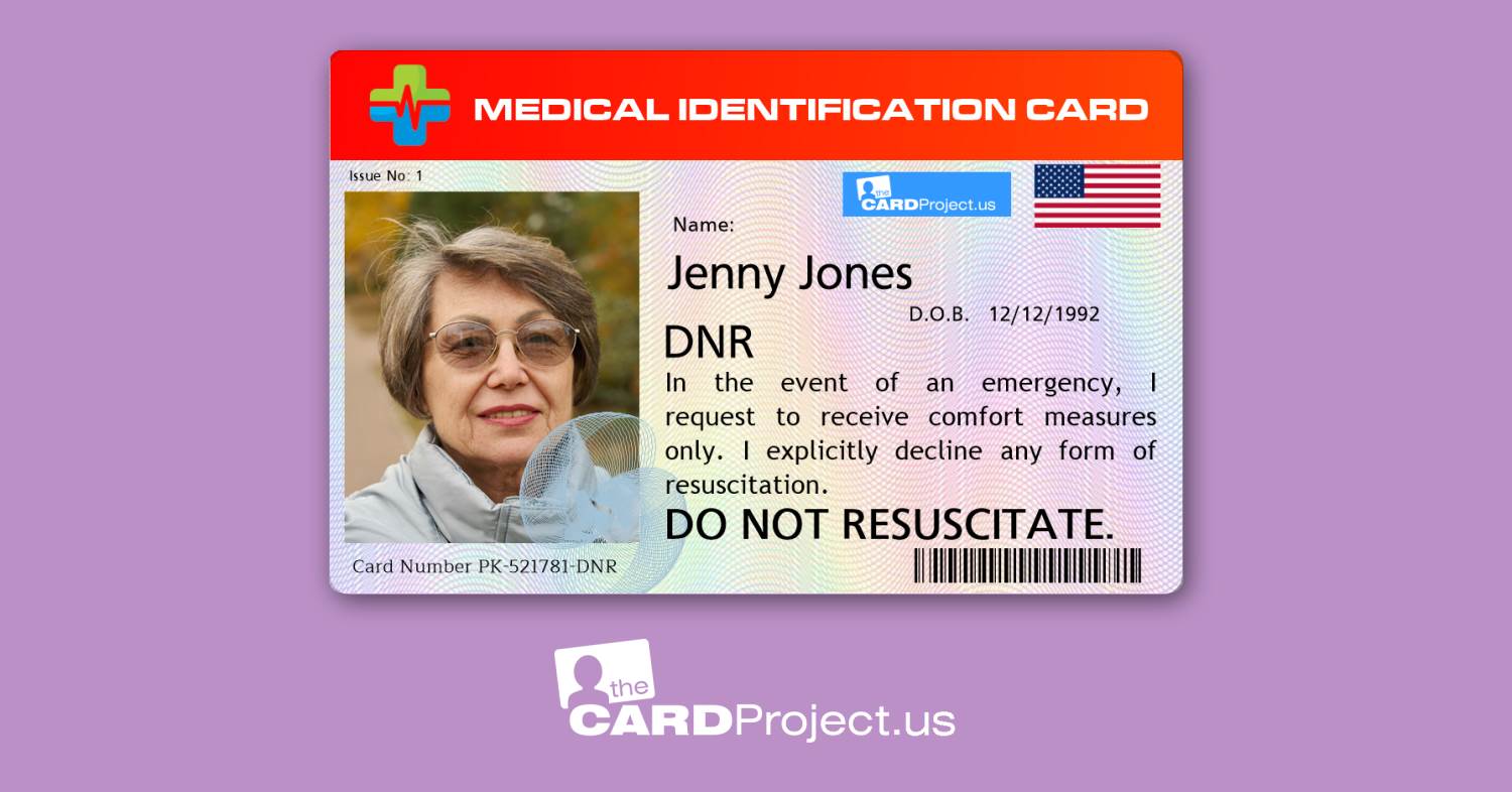 DNR Premium Medical Card (FRONT)